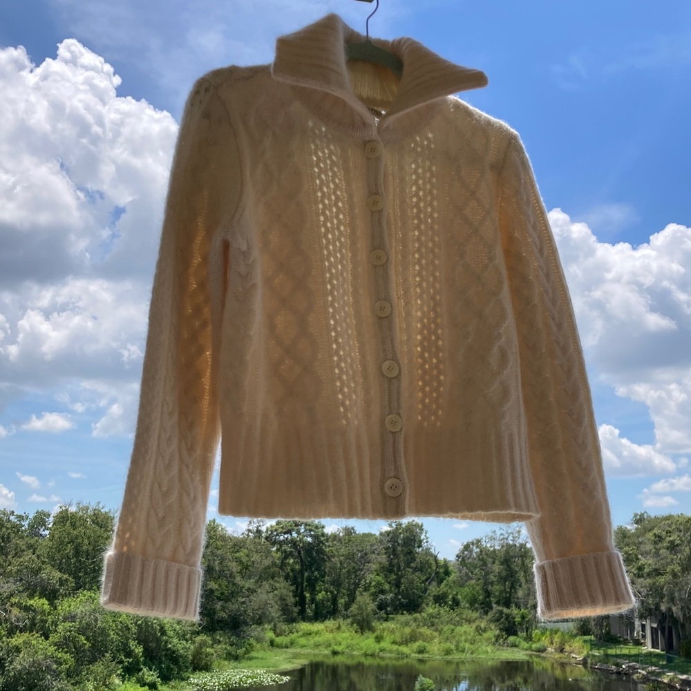 Tommy Hilfiger Cream Cowl Neck Sweater